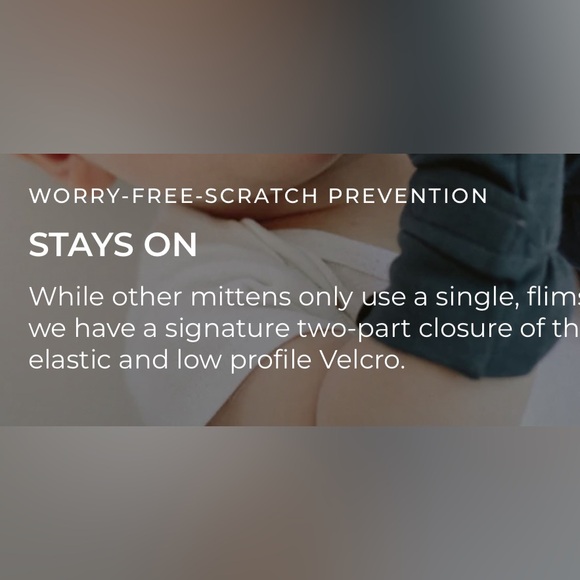 Goumi Mitts 0-3m Drops Aqua/Forest Friends Gray Baby Infant No Scratch Mitten - Picture 4 of 6